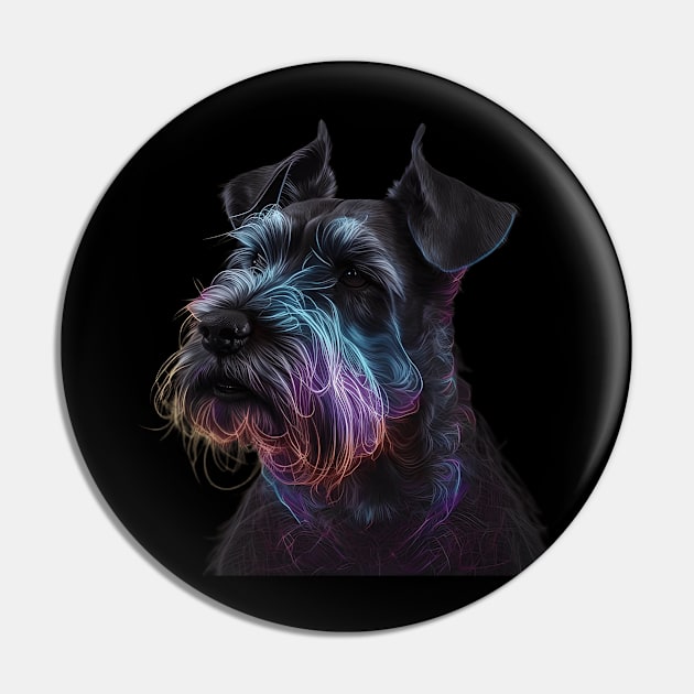 Neon Miniature Schnauzer Pin by Sygluv