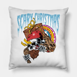 Scary Christmas Pillow