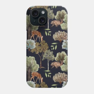 Wild Animal Bear Deer Pattern Phone Case