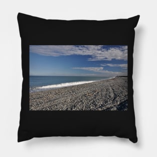 Plage de galets de Oamaru Nouvelle-Zélande Pillow