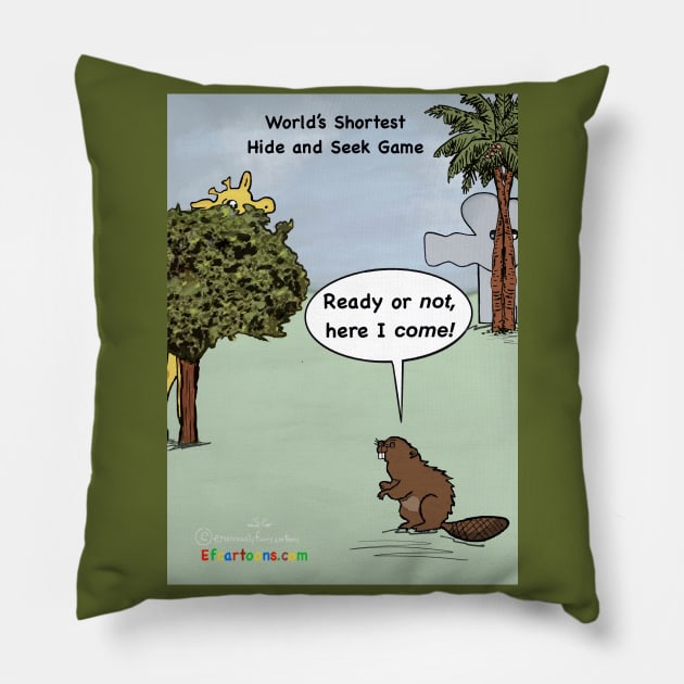 Size Limitations Pillow by Enormously Funny Cartoons