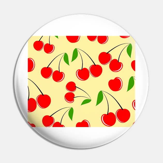 Cherry Print Pin by timegraf