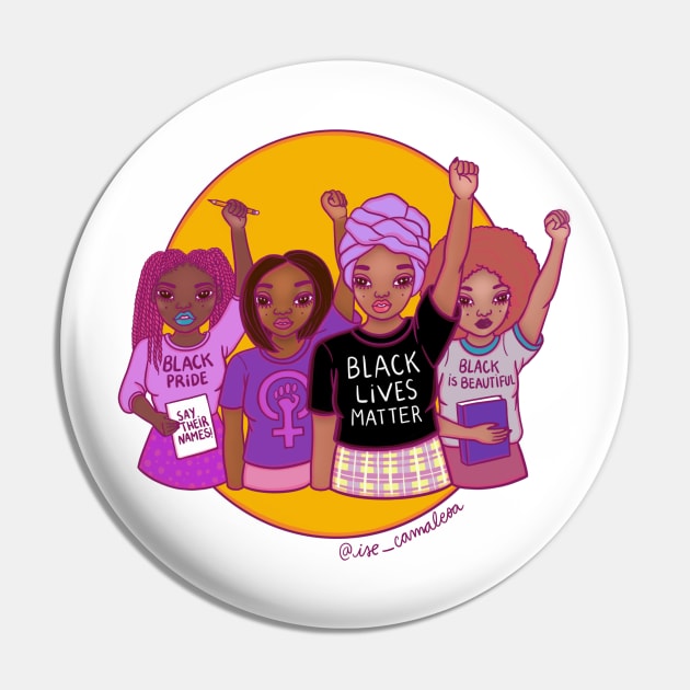 Black Lives Matter Pin by @isedrawing