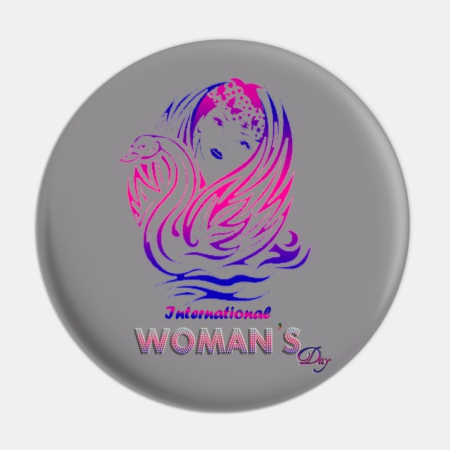 Woman's Day Pin by Megoo Store