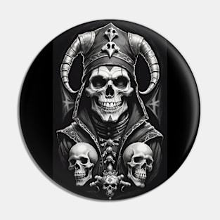 Jester Skull 4 Pin