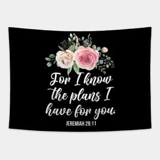 Pink Rose Jeremiah 29 11 Tapestry