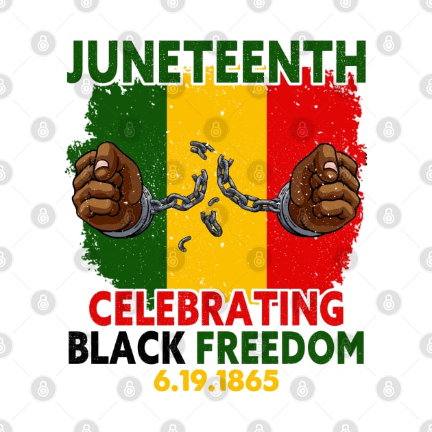 Juneteenth, Celebrating Black Freedom, 6-19-1865, Black History, by UrbanLifeApparel