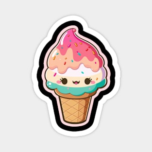 Cartoon Ice cream Magnet