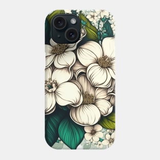 Floral print flower center Phone Case