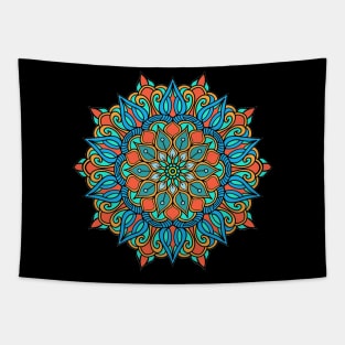 Colorful Yoga Mandala, Zen and anti-stress Tapestry