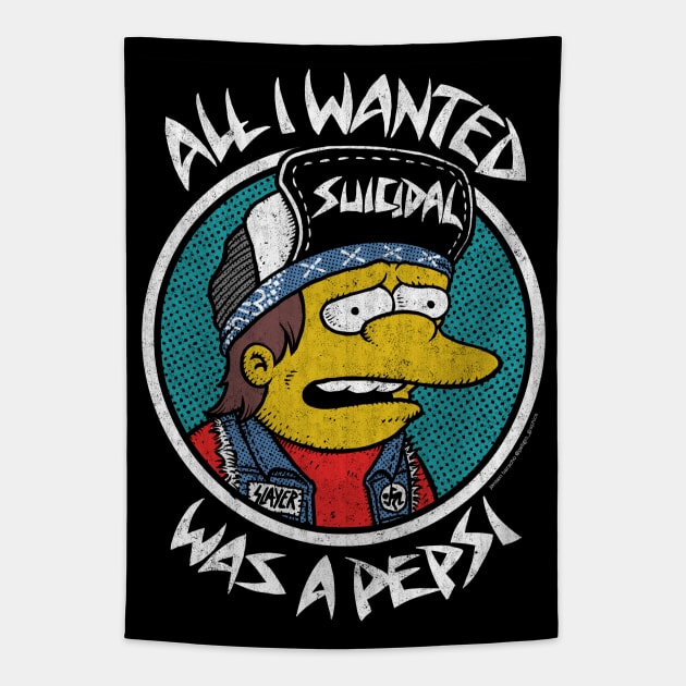 All i wanted was a pep$i, Suicidal Tendencies, Parody Tapestry by PeligroGraphics