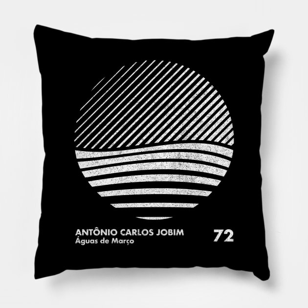 Antonio Carlos Jobim / Minimal Graphic Design Tribute Pillow by saudade