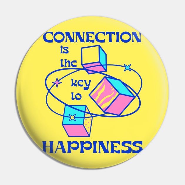 "Connection Is Key To Happiness" - Yoga Inspirational Quotes Pin by i am Cuta