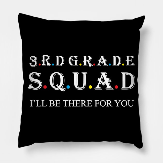 3rd Grade Squad Pillow by Work Memes