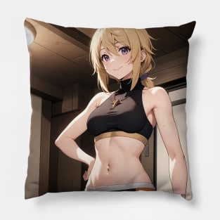 charlotte workout Pillow