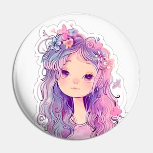 Cute pink girl 1 Pin