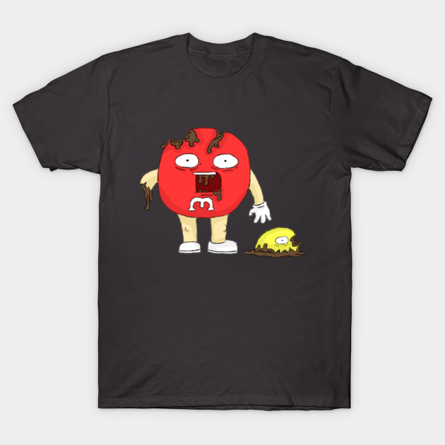 red m and m shirt