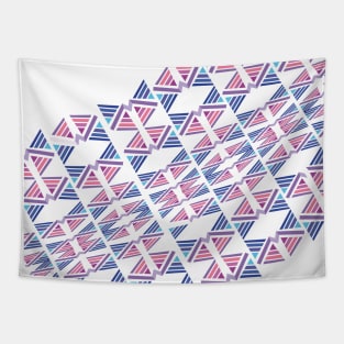 Triangle purple geometric pattern Tapestry