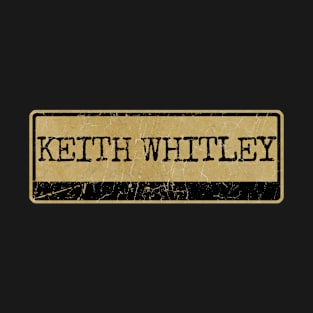 Aliska text black retro - Keith Whitley T-Shirt