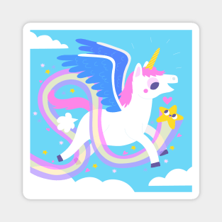 Flying unicorn Magnet