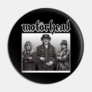 Motorhead Black White Pin