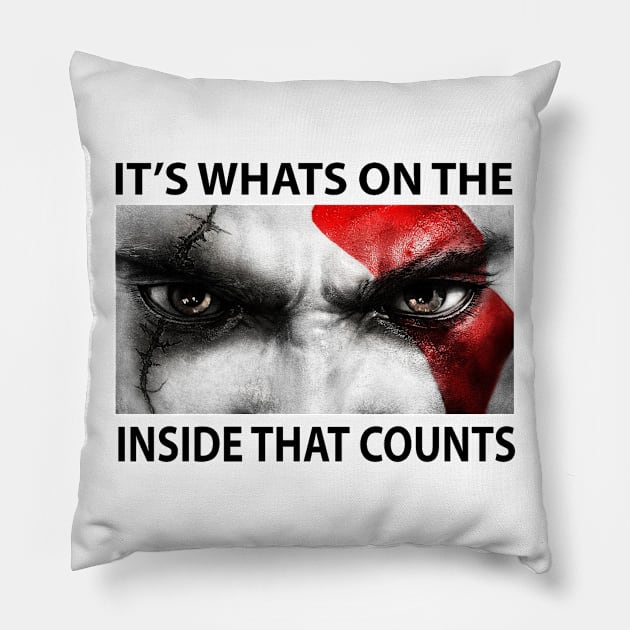 Whats on the inside Pillow by Mopholo