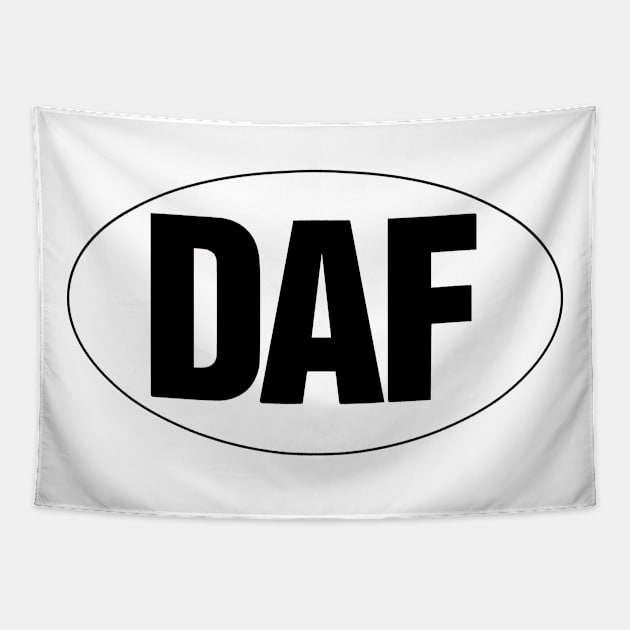 DAF - Black On White. Tapestry by OriginalDarkPoetry
