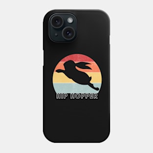 Hip Hopper Rabbit in Retro Sunset Phone Case