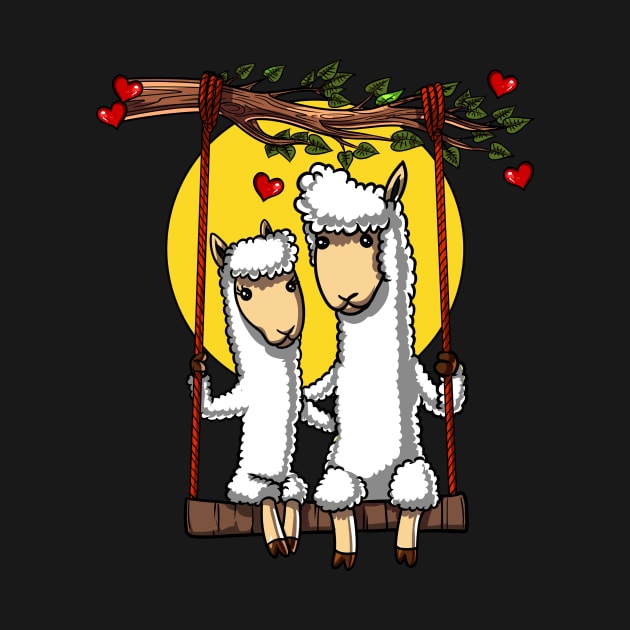 Cute Llama Couple by underheaven