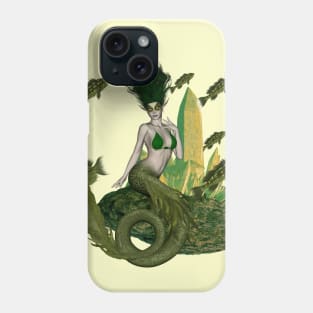 Wonderful mermaid in the deep ocean Phone Case