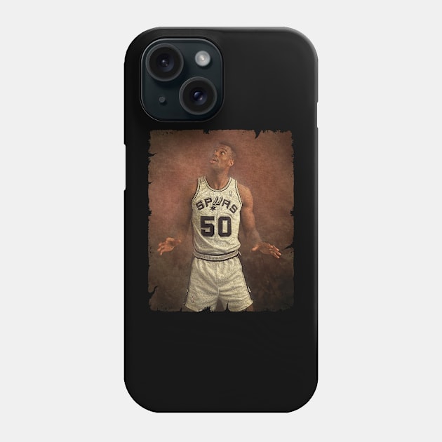 David Robinson #50 Spurs '1996' Phone Case by Wendyshopart