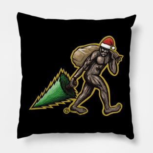 Santa Bigfoot Pillow