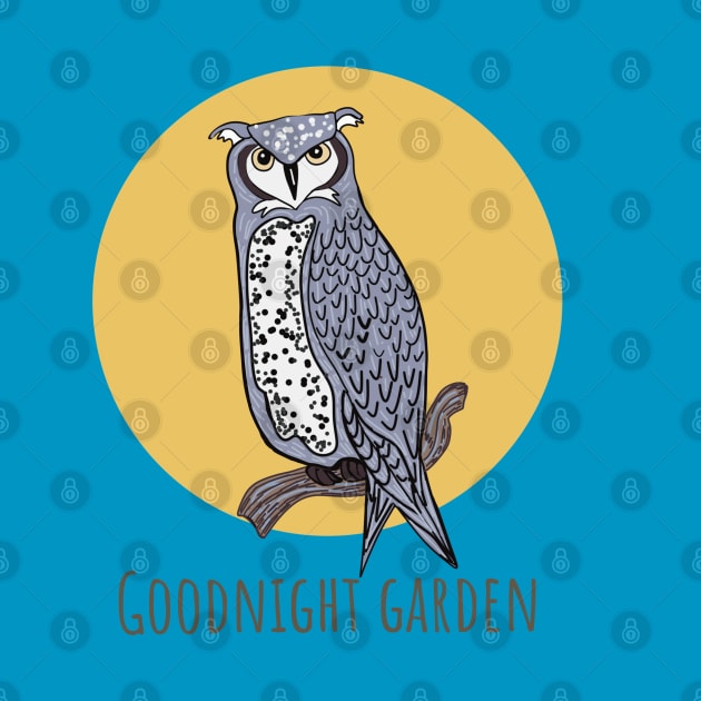 Good Night Garden Owl by Janpaints