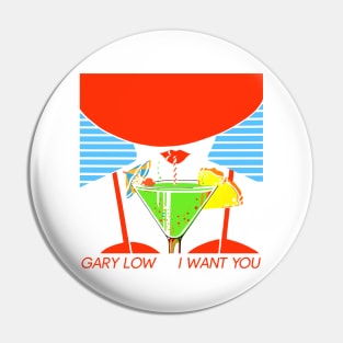 Gary Low …∆… Italo Disco Classic Tribute Design Pin