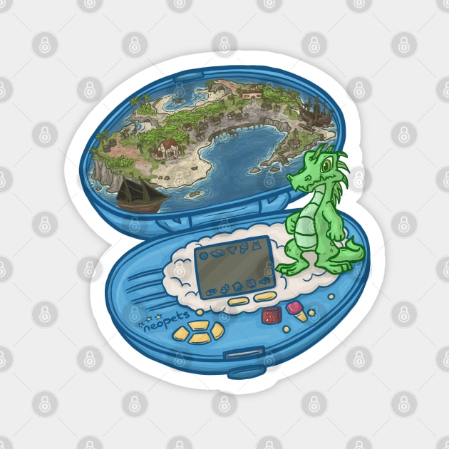 Krawk Island Krawk Pocket Neopet Magnet by Jewelia