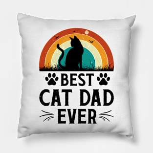 Best Cat Dad Ever t-shirt Pillow