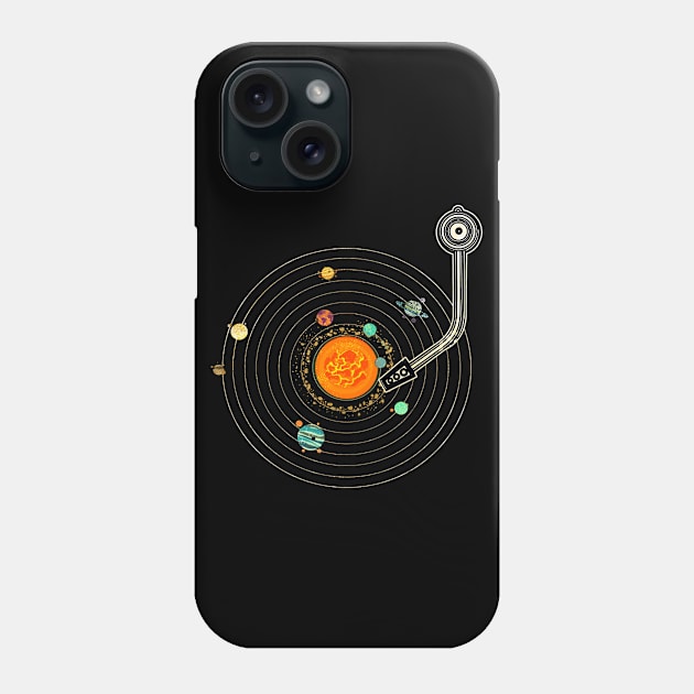 Solar System Turntable Phone Case by Mila46