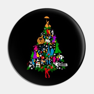 Broadway Christmas Pin