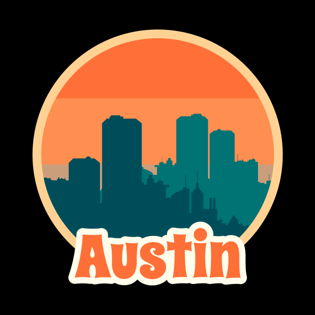 Vintage Austin by victoria@teepublic.com