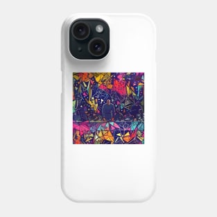 Abstract Gang Signs and Prayer Phone Case