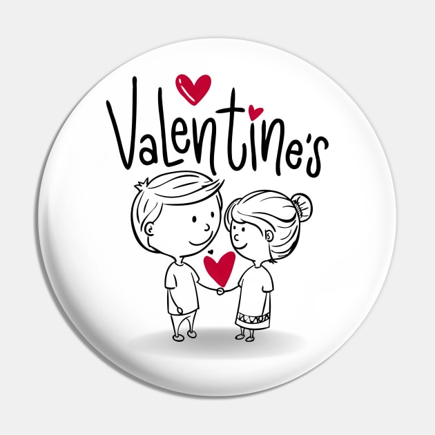 Valentine's Day Pin by Mr. Chimp