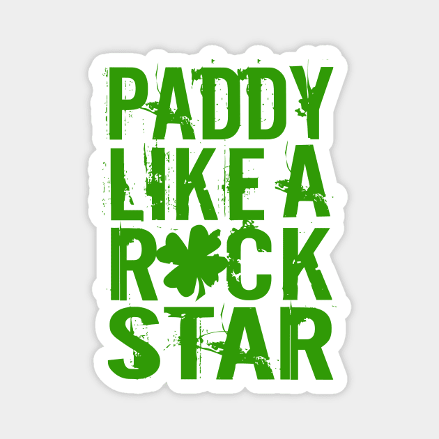 Paddy Like a Rock Star Magnet by flimflamsam