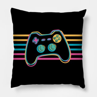 Retro Vintage Gamer Gift Pillow