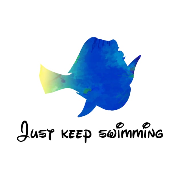 Just keep swimming Inspired Silhouette by InspiredShadows