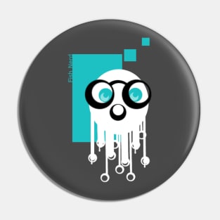 Jellyfish nerd Pin