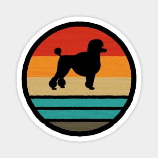 Poodle Retro Dog Magnet