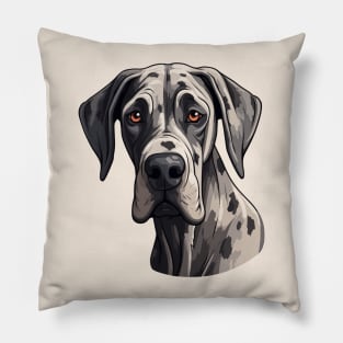 Great Dane Face Pillow