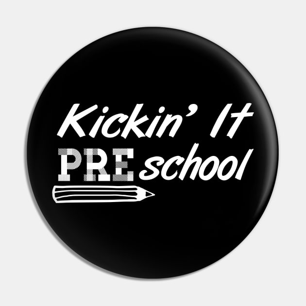 Kickin' It Preschool Pin by BignellArt