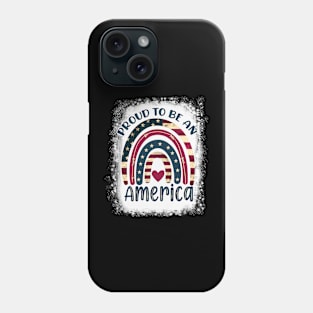 Merica Rock Sign 4th of July Vintage American Flag Retro USA Phone Case