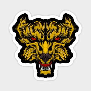 Lion Face Vector Magnet